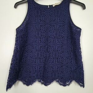 Loft Sleeveless Women's Top, Size Small-Navy